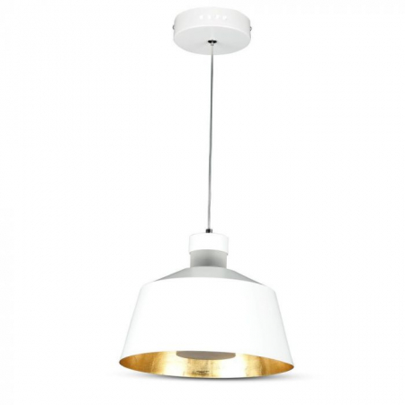 Candelabre, Lustre și Pendule LED - Pendul LED Suspendat Abajur 250mm x190mm 7W Corp Alb - Lumina Calda/Neutra LED incorporat