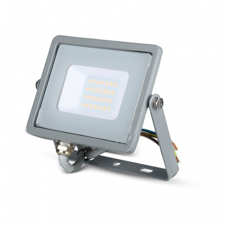 Proiectoare LED - Proiector LED Gri 20W Chip Samsung Alb Neutru 445
