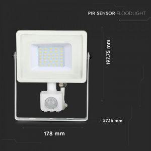 Proiector LED 30W cu senzor crepuscular si de prezenta, cip SAMSUNG 5 ani garantie [3]