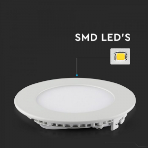 Panou LED premium 24W rotund Alb rece montaj Incastrat [1]