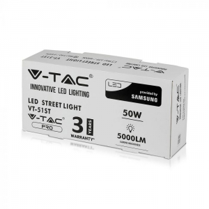 Lampă Stradală LED Chip SAMSUNG 3 Ani Garanție 50W 6400K [2]