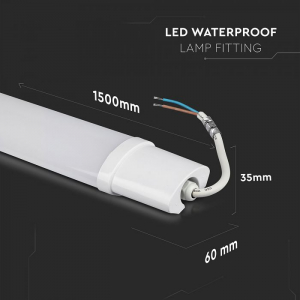 Lampă LED IP65 liniara 1500 mm 48W Alb Natural [2]