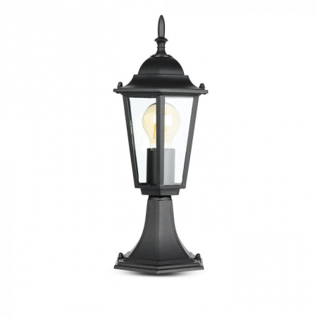 Lampa Suport de Gradina tip Felinar 1xE27 Corp negru mat [7]
