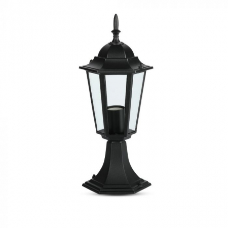 Lampa Suport de Gradina tip Felinar 1xE27 Corp negru mat [8]