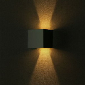 Aplice si Plafoniere LED - Aplica LED 6W Patrata IP65 Chip BRIDGELUX Corp Gri Alb Natural