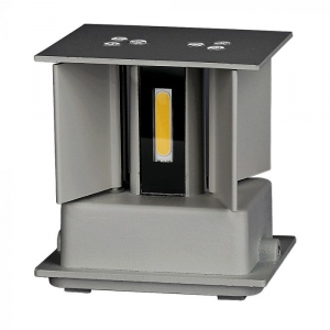 Aplica LED 12W Patrata IP65 Chip BRIDGELUX Corp Gri Alb Natural [9]