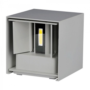 Aplica LED 6W Patrata IP65 Chip BRIDGELUX Corp Gri Alb Cald [2]