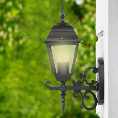 Lampa de Gradina tip Felinar 1xE27 Corp Negru Mat [7]