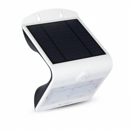 Lămpi cu încărcare solară - Lampă LED de perete încărcare solară 3W LED Corp Alb&Negru Alb Natural