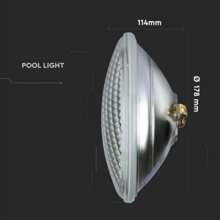 Lampa LED De Piscina IP68 12W PAR56 Alb Cald [3]