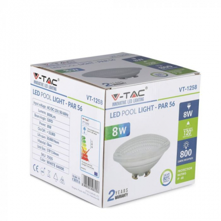 Lampa LED De Piscina IP68 8W PAR56 Albastru [5]