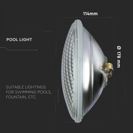 Lampa Led de Piscina 12W RGB PAR56 cu Telecomanda [3]