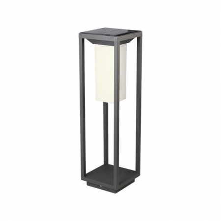 Lămpi cu încărcare solară - Lampa LED Solar Cip SAMSUNG 2W Cu Senzor Corp Gri Alb Cald