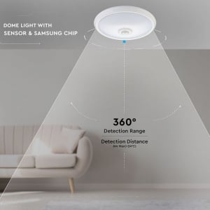 Interior - Plafoniera LED Alba Rotunda 15W CIP SAMSUNG Cu Senzor Microunde Alb Rece