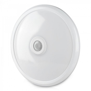 Aplice si Plafoniere LED - Plafoniera LED Alba Rotunda 12W Cu Senzor CIP SAMSUNG Alb Neutru/Alb Rece