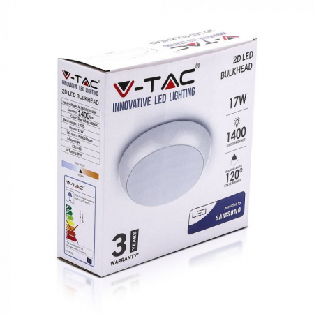 Plafoniera LED 17W Cu Kit De Emergenta Si Senzor De Miscare Cip SAMSUNG Rotunda Alb Neutru [2]