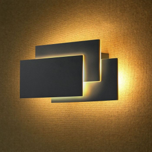 Aplice si Plafoniere LED - Aplica LED 12W Tripla Neagra IP20 Alb Natural