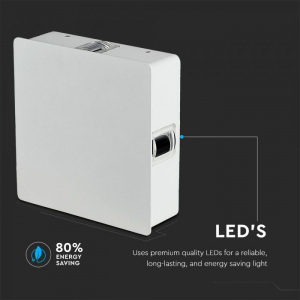 Aplica LED 4W Alba Patrata IP65 Alb Natural [3]