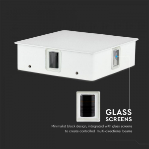 Aplica LED 4W Alba Patrata IP65 Alb Natural [6]