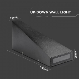 Aplica LED 6W Corp Negru Alb Cald IP65 [3]