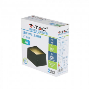 Aplica LED Neagra 3W IP20 Chip BRIDGELUX  Alb Natural [4]