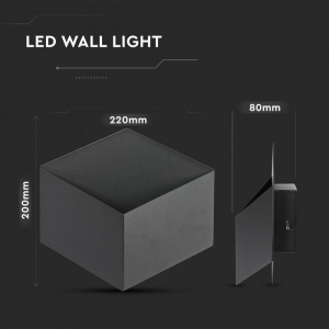 Aplica LED Neagra 3W IP20 Chip BRIDGELUX Alb Cald [5]