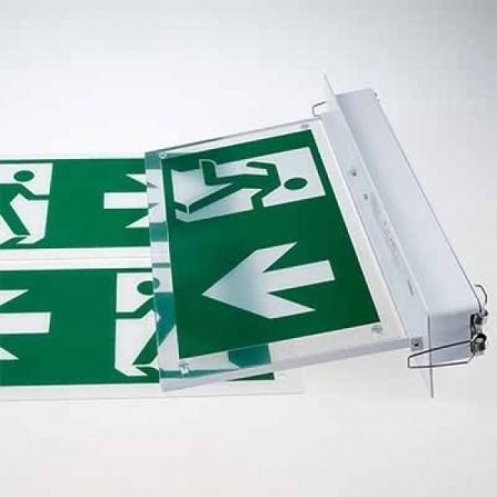 Lampa de urgenta LED tip Exit chip Samsung 2W Incastrata Alb rece [2]