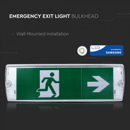 Lampa LED De Urgenta Tip Exit 4W Cip Samsung Montaj Aparent [1]