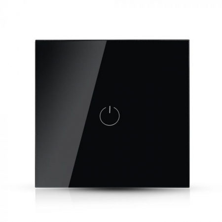 Smart - Intrerupator Wi-Fi Negru 1 Comutator WIFI Compatibil Cu AMAZON ALEXA Si GOOGLE HOME