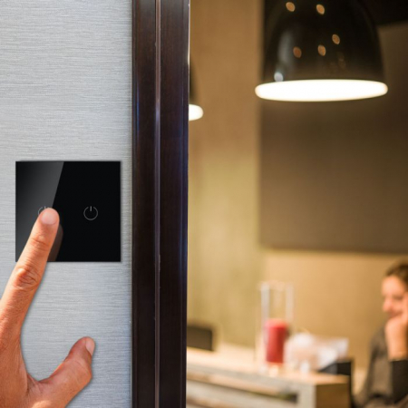 Intrerupator Negru 2 Comutator WIFI Compatibil Cu AMAZON ALEXA Si GOOGLE HOME [6]