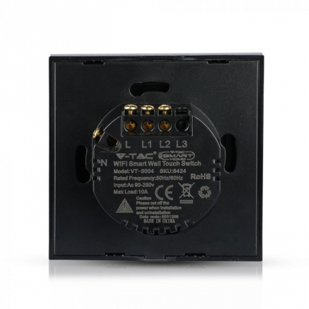 Intrerupator Negru 2 Comutator WIFI Compatibil Cu AMAZON ALEXA Si GOOGLE HOME [7]