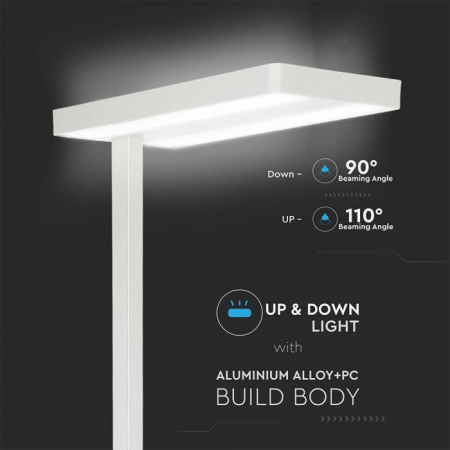 Lampa de Podea LED Moderna 80W Alb natural dimabil culoare alba 5 ani Garantie [8]