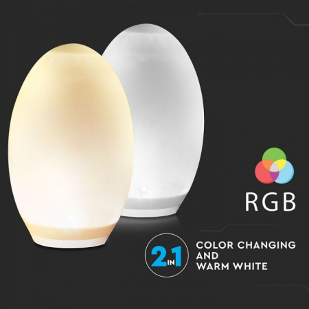 Ou LED decorativ cu incarcare solara RGB/Lumina Neutra [3]
