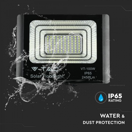 Proiector LED 40W Alb Rece Cu Panou Solar [4]