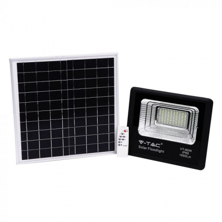 Lămpi cu încărcare solară - Proiector LED 20W Alb Rece Cu Panou Solar