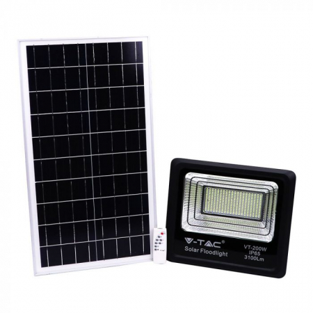 Lămpi cu încărcare solară - Proiector LED 40W Alb Rece Cu Panou Solar