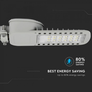 Lampa Stradala LED Slim 100W 120lm/W Cip Samsung Corp Gri Alb Rece - 5 Ani Garantie [5]