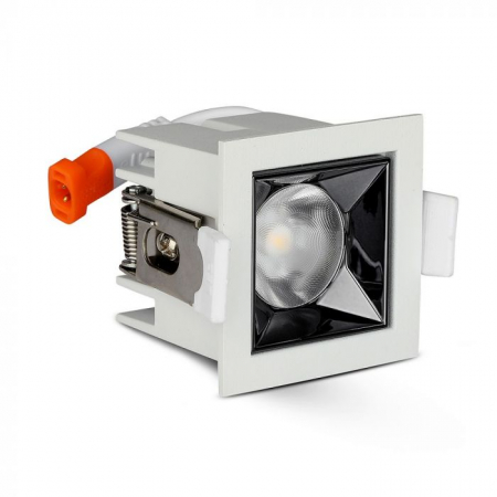 Spoturi LED/ Downlight - Spot LED patrat SMD chip Samsung 4W 36'D IP20 Alb Cald/Alb Natural/Alb Rece- 5 Ani Garantie