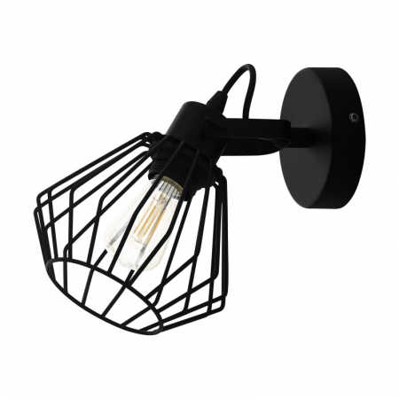 Aplice si Plafoniere LED - Aplica EGLO TABILLANO E27 1X40W Ø110mm, Negru