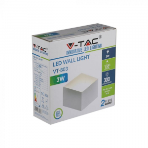 Aplica LED Alba 3W IP20 Chip BRIDGELUX Alb Cald [4]