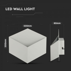 Aplica LED Alba 3W IP20 Chip BRIDGELUX Alb Natural [5]