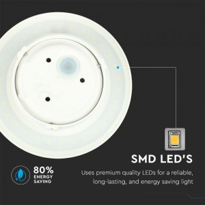 Aplica perete LED 6W Alba rotunda IP65 Alb cald/Alb Natural [1]