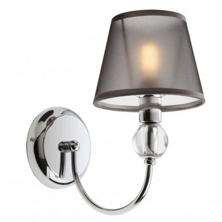 Aplice si Plafoniere LED - Aplica Redo Gwen, metal, crom, negru 1XE14, 02-953
