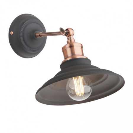 Aplice si Plafoniere LED - Aplica Redo Spinner, metal, negru, cupru 01-1289