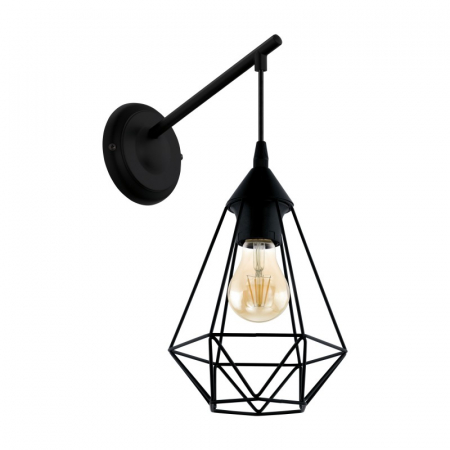 Aplice si Plafoniere LED - Aplica vintage EGLO TARBES E27 1X60W, Negru