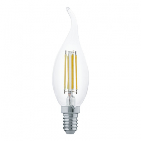 Surse de Iluminat - Bec LED EGLO Filament E14 4W 350lm 2700K Ø35mm, Lumina calda