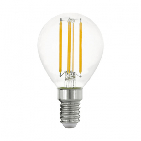 Surse de Iluminat - Bec LED EGLO Filament E14 4W 470lm 2700K Ø45mm, Lumina calda