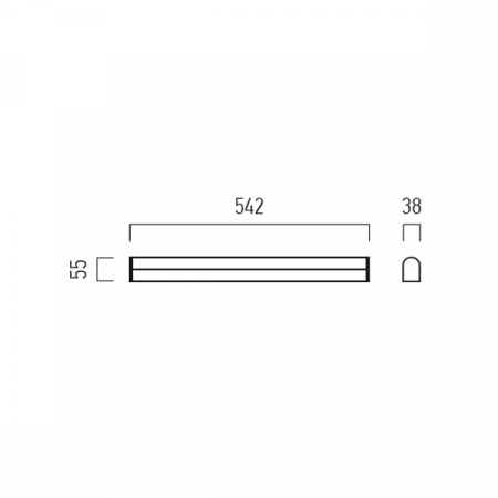 Corp de Iluminat cu LED Liniar XRay 220-240V AC 14W 54cm Alb Cald [1]