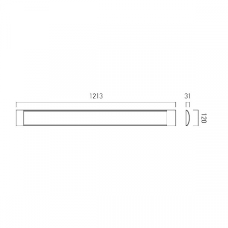 Corp de Iluminat cu LED Liniar XShape LED 220-240V AC 48W 120cm Alb Neutru SA02NW [1]