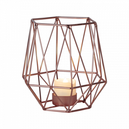 Decoratiune de Craciun felinar EDGE 062-57 Auriu Rose [0]